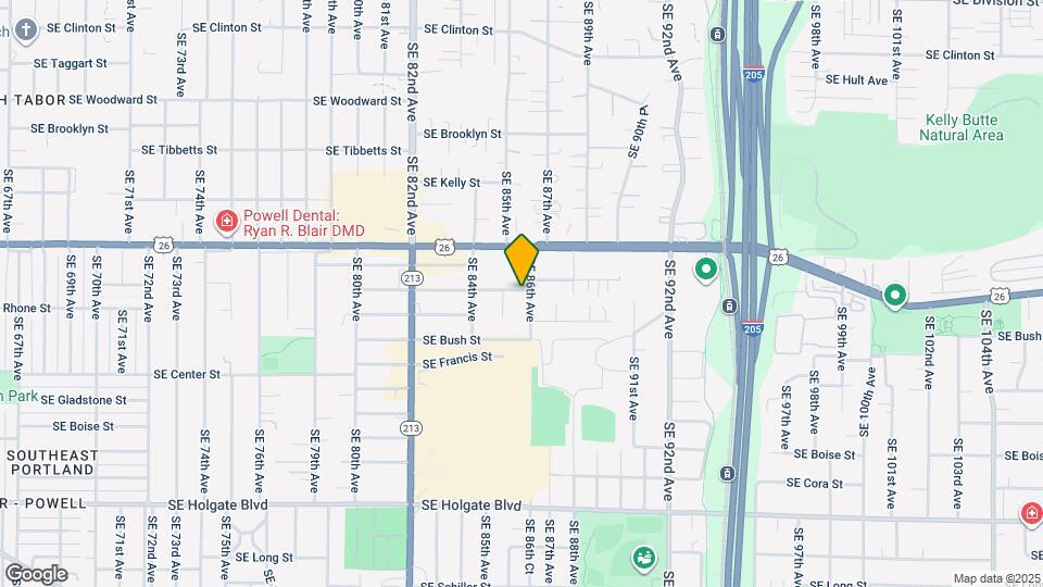 8556 SE Lafayette St Map and Location Details