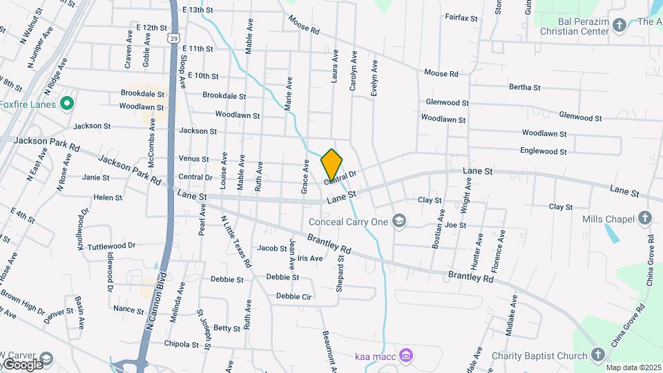 1512 Central Dr Map and Location Details