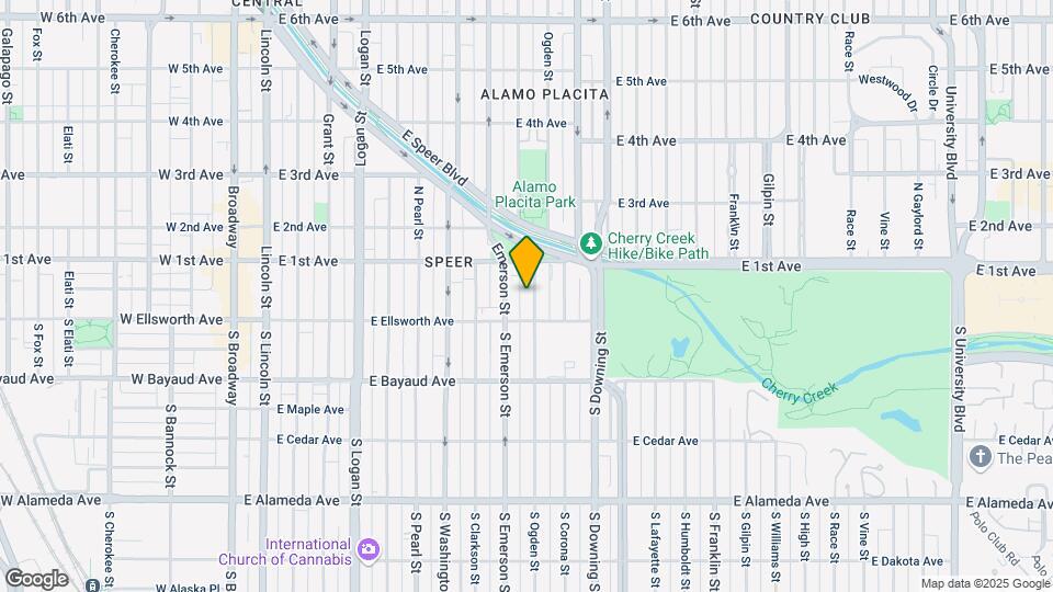 45 N Ogden St Map and Location Details