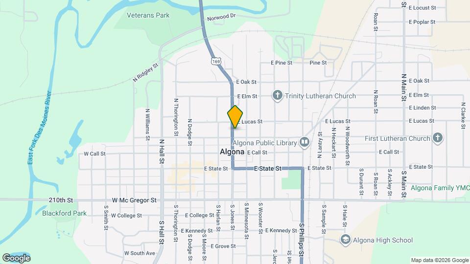 304 N Jones St Map and Location Details