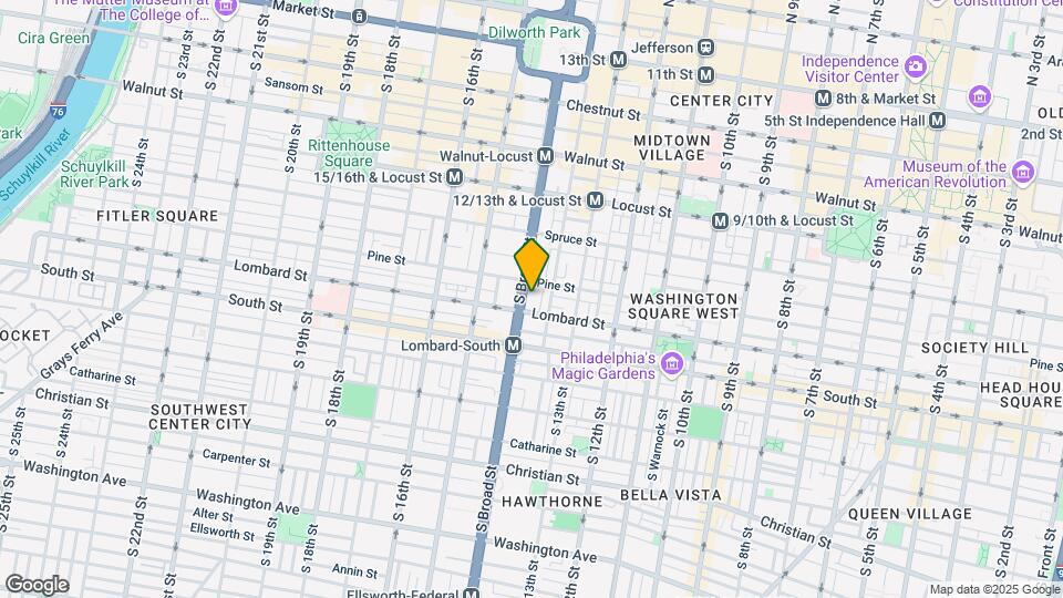 415 S Broad St Map and Location Details
