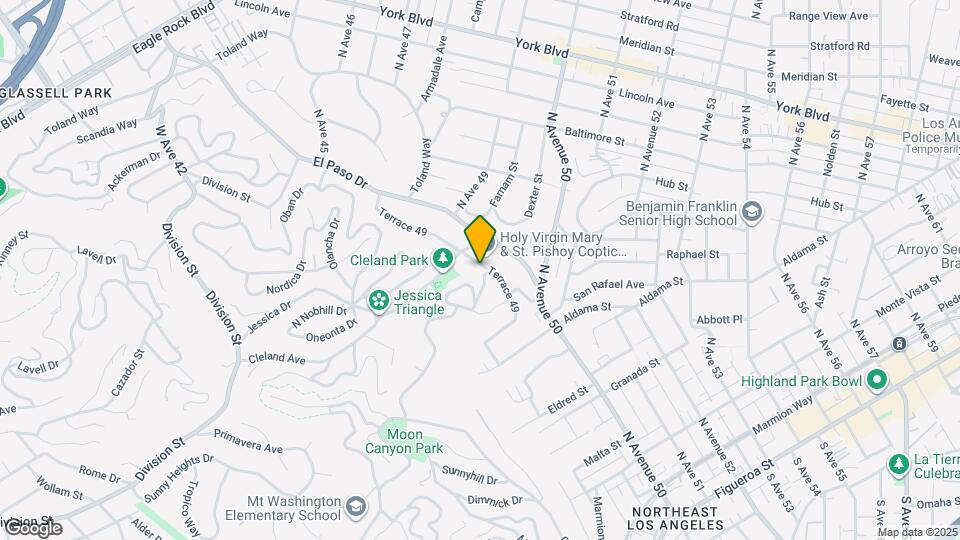 4849 San Rafael Ave Map and Location Details