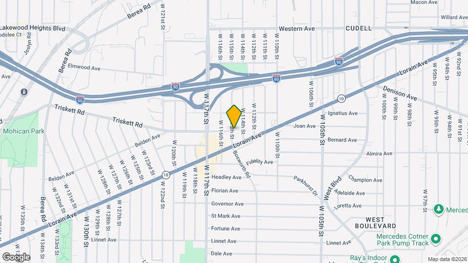 3259 W 115th St Map and Location Details