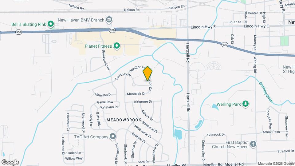 528 Courtney Dr Mapa y Detalles de la Ubicación