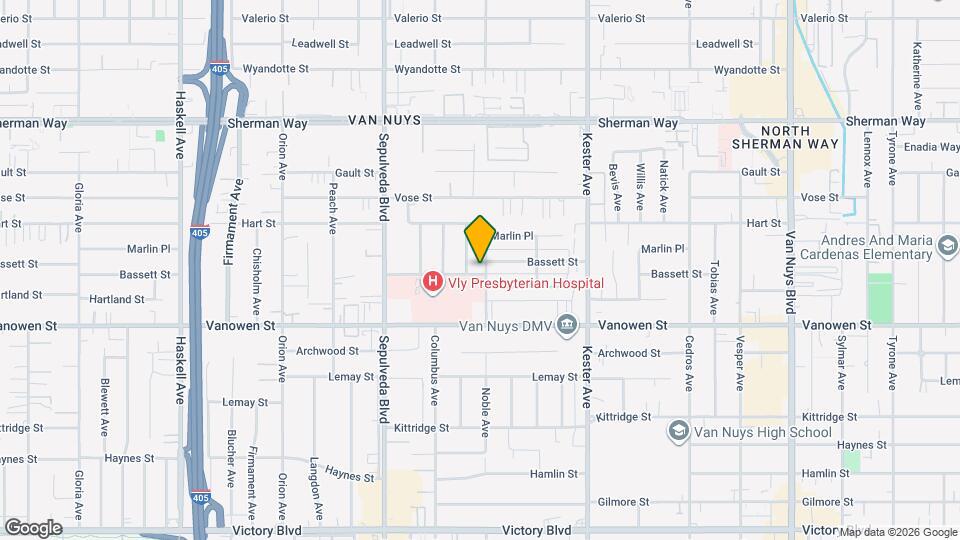 6905 Noble Ave, Unit 2 Map and Location Details