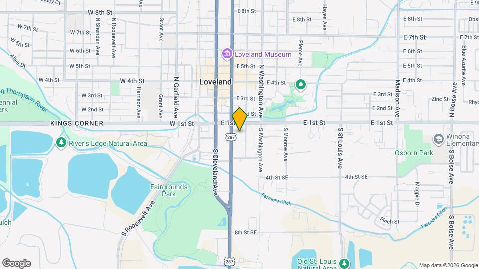 136 S Lincoln Ave Map and Location Details