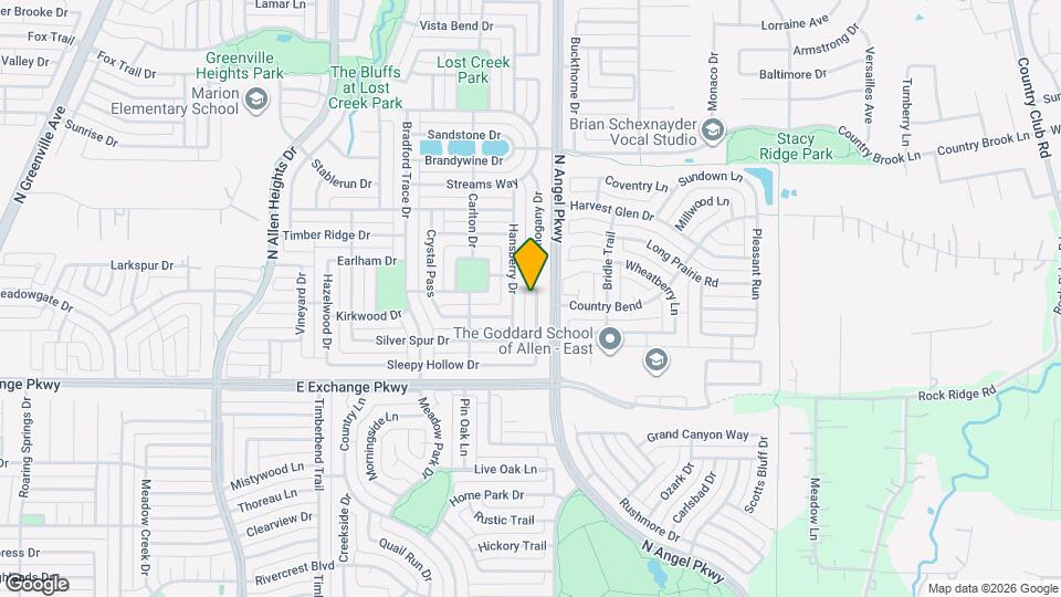 1405 Cedar Springs Dr Map and Location Details