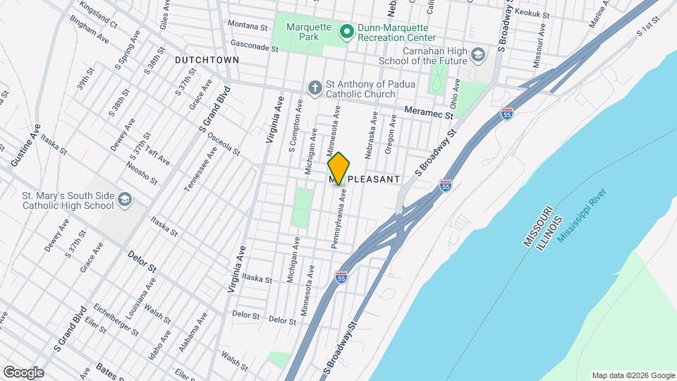 4423 Pennsylvania Ave Map and Location Details