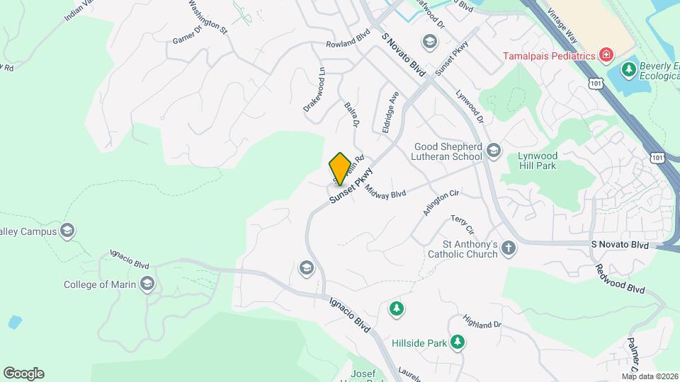 730 Sunset Pky, Unit ADU Map and Location Details