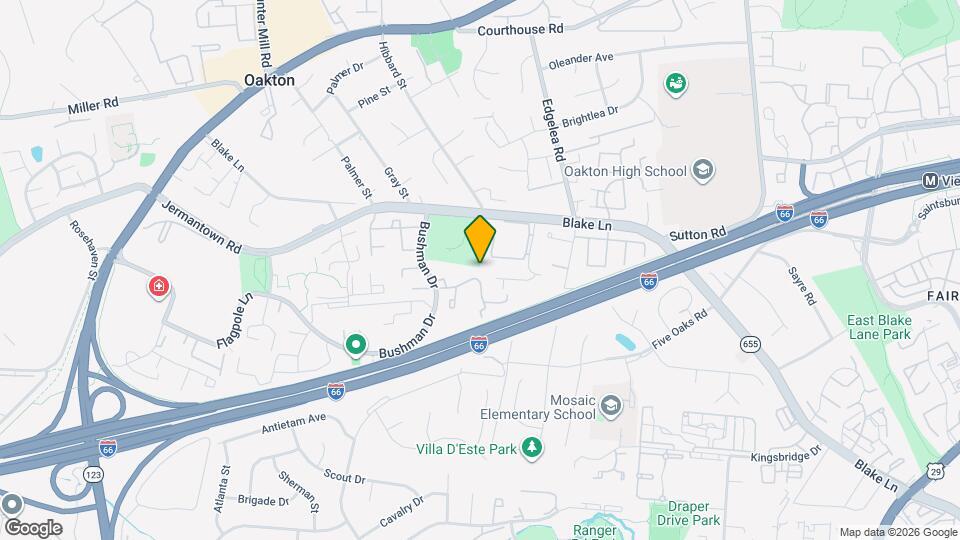 10118 Oakton Terrace Rd Map and Location Details