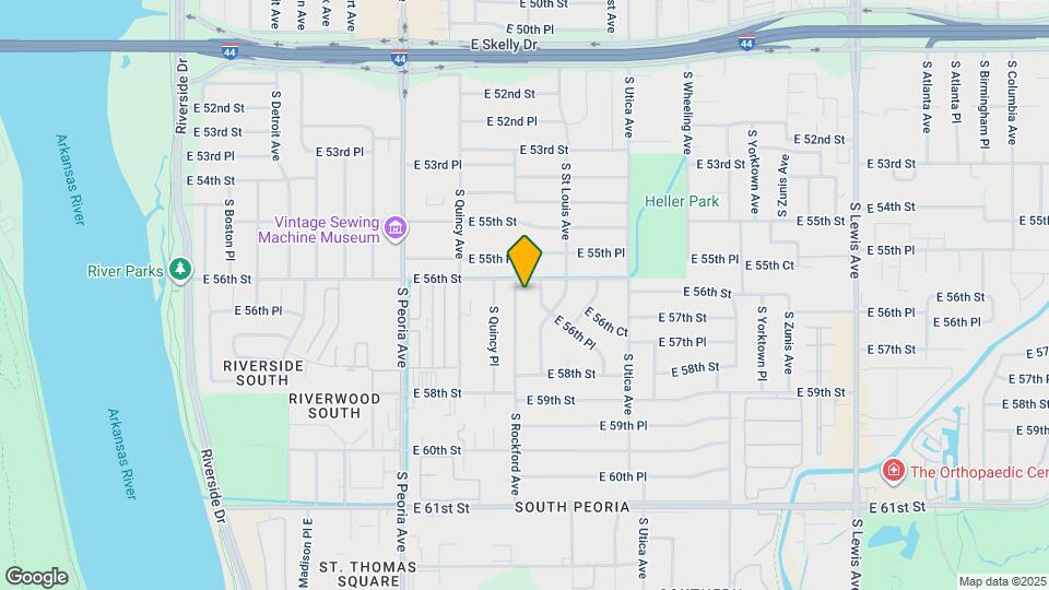 5611 S Rockford Ave Map and Location Details