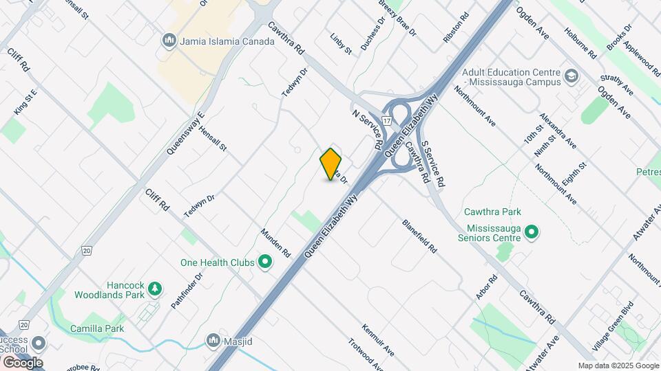 573 N Service Rd Map and Location Details