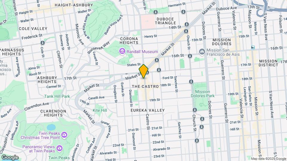 456 Castro St Map and Location Details