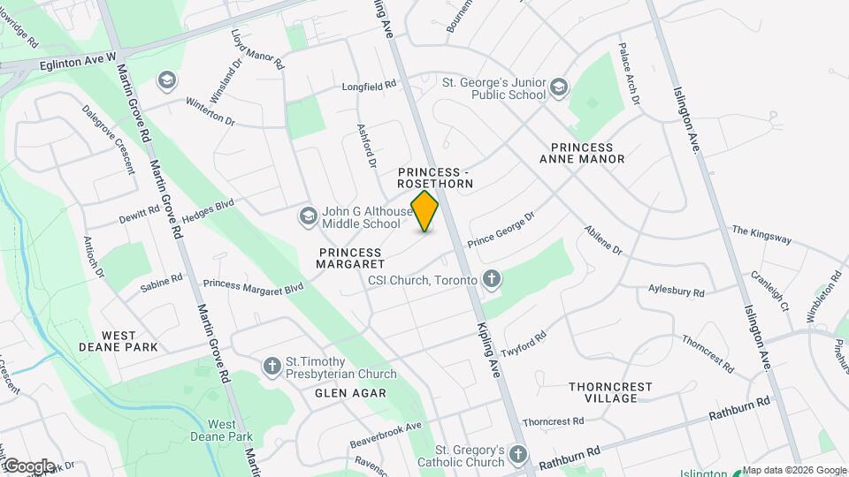 25 Abinger Crescent Map and Location Details