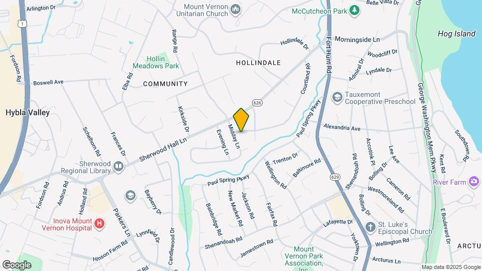 1913 Courtland Rd Mapa y Detalles de la Ubicación