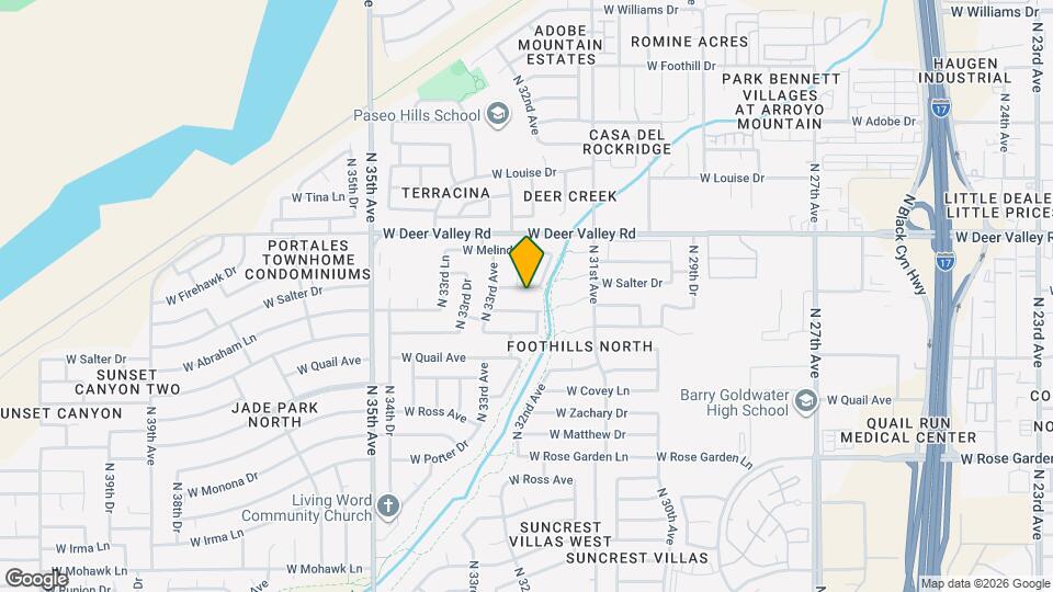 3215 W Salter Dr Mapa y Detalles de la Ubicación