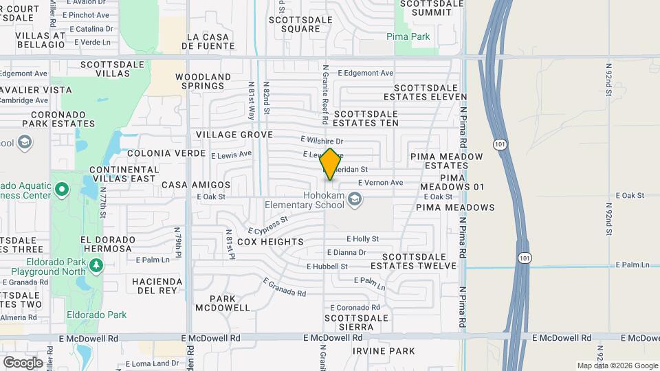 2315 N Granite Reef Rd Map and Location Details