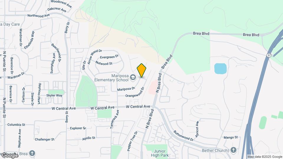 1190 Mariposa Dr Map and Location Details