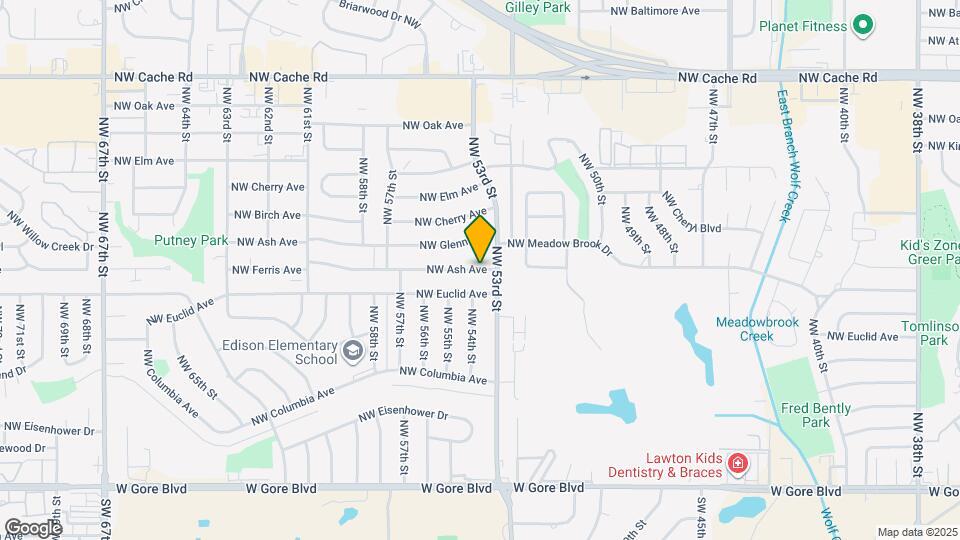 5222 NW Ashby Ave Map and Location Details