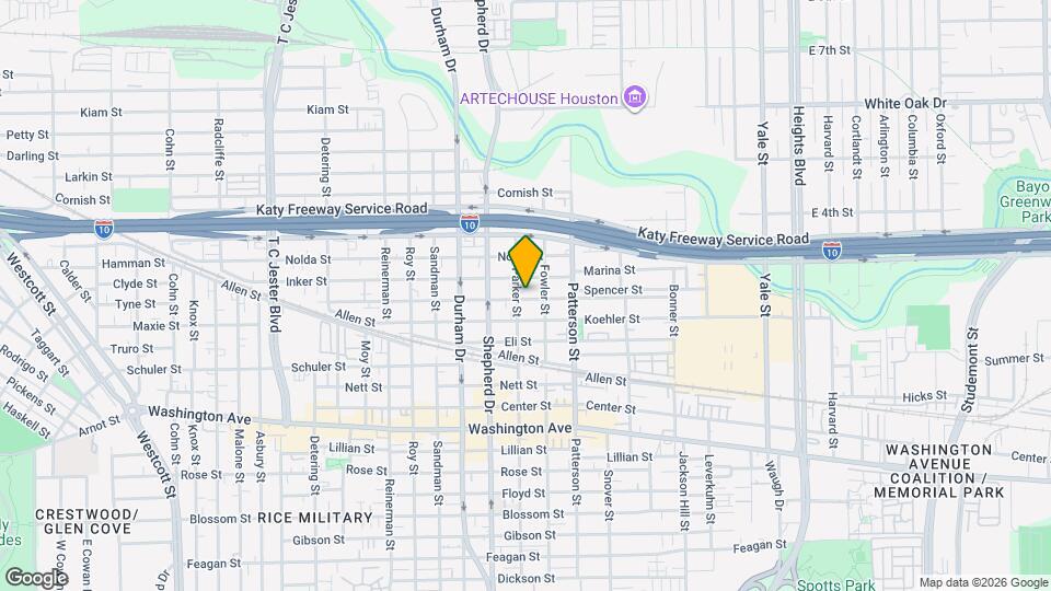 1610 Parker St Map and Location Details