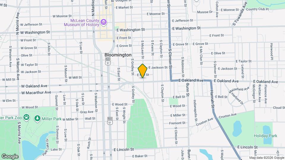 615 S McLean St Map and Location Details