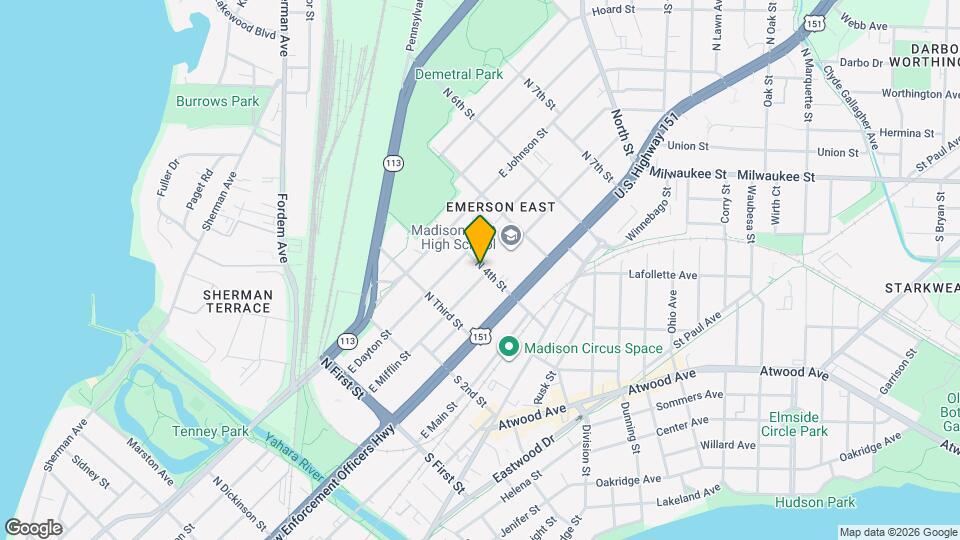 108 N 4th St Map and Location Details