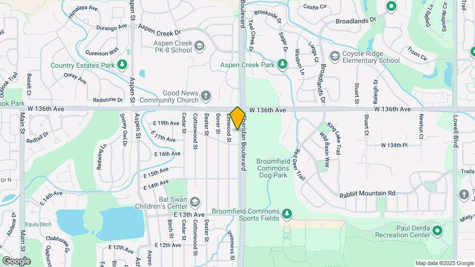 13511 Sheridan Boulevard Mapa y Detalles de la Ubicación