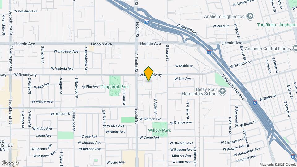 1670 W Broadway Map and Location Details