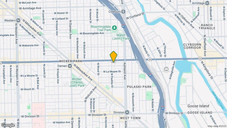 1535 N Paulina St Map and Location Details