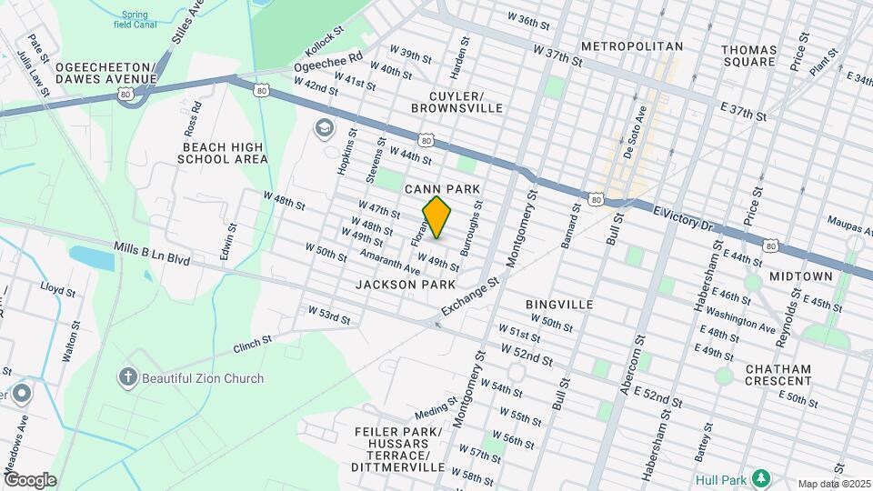 627 W 48th St Map and Location Details