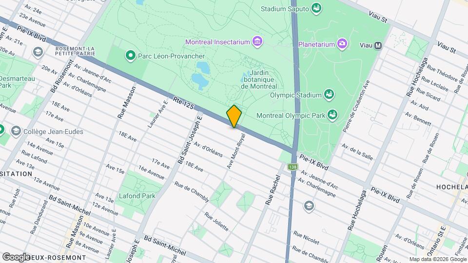 4590 Pie-IX Boul Map and Location Details