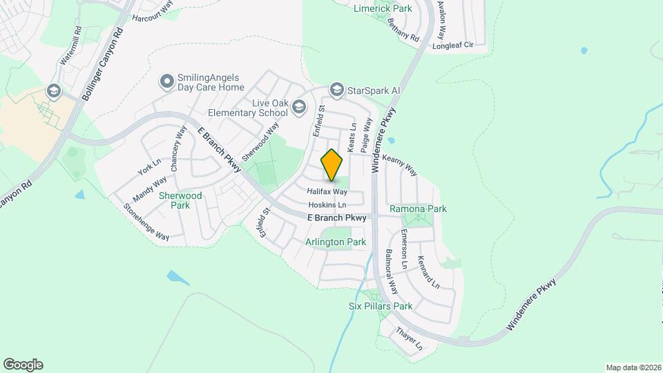 2077 Arlington Way Map and Location Details