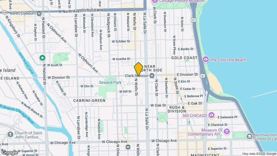 163 W Division St Map and Location Details