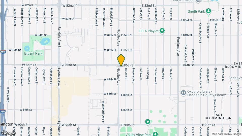 8601 Nicollet Ave S Map and Location Details