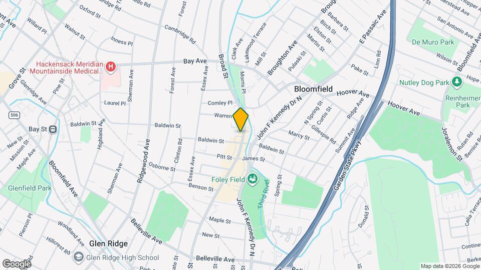 416 Broad St Map and Location Details