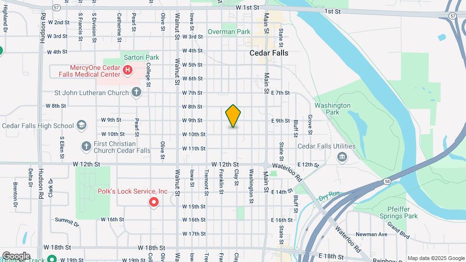 921 Clay St, Unit #1 Map and Location Details