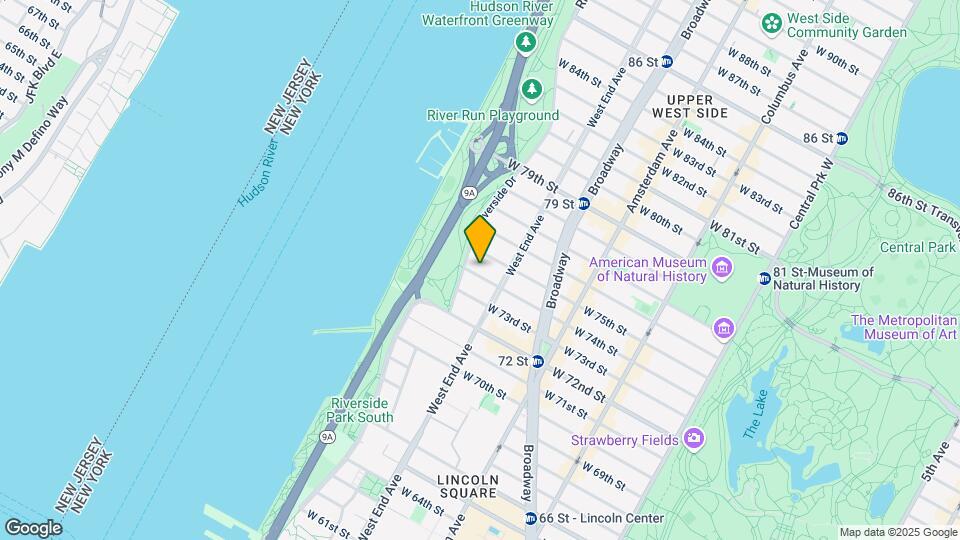 315 W 74th St Mapa y Detalles de la Ubicación