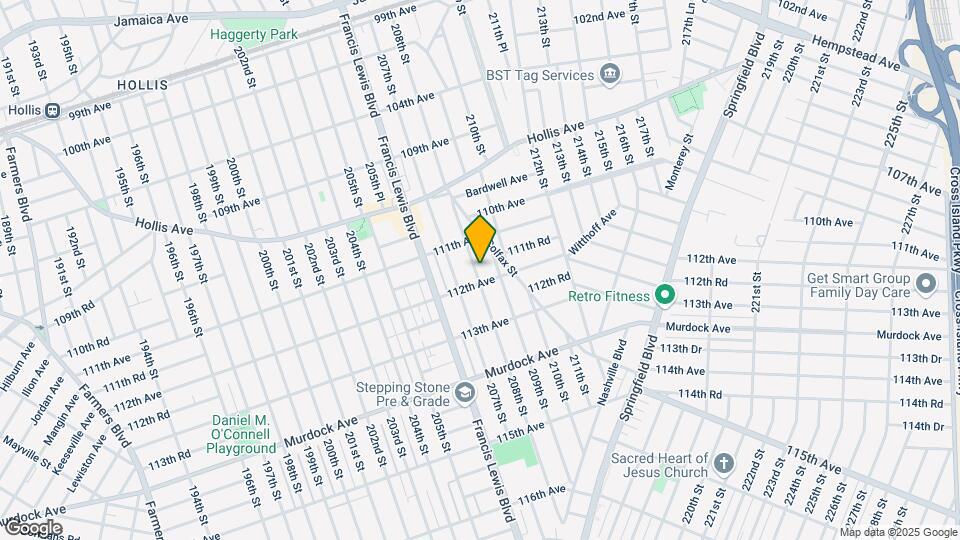 111-33 208th St Map and Location Details