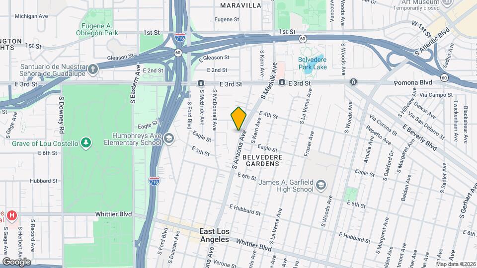 463 S Arizona Ave, Unit Great!! East Los Angeles Apartment Map and Location Details