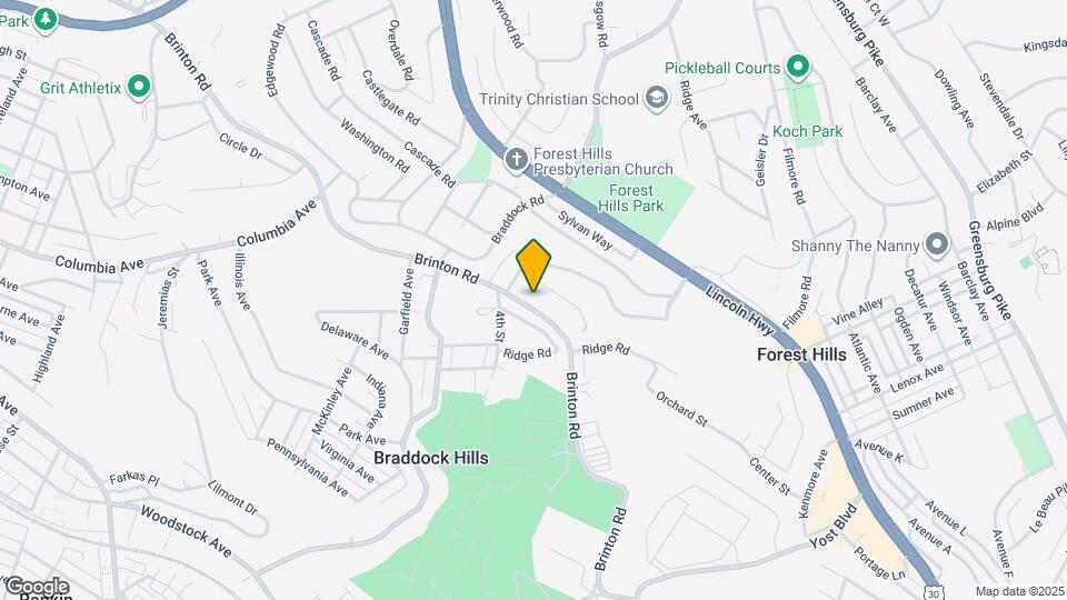 1411 Brinton Rd Map and Location Details