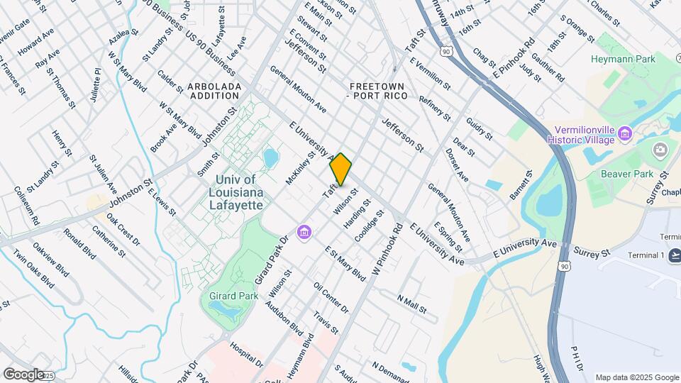 707 Tulane Ave Mapa y Detalles de la Ubicación