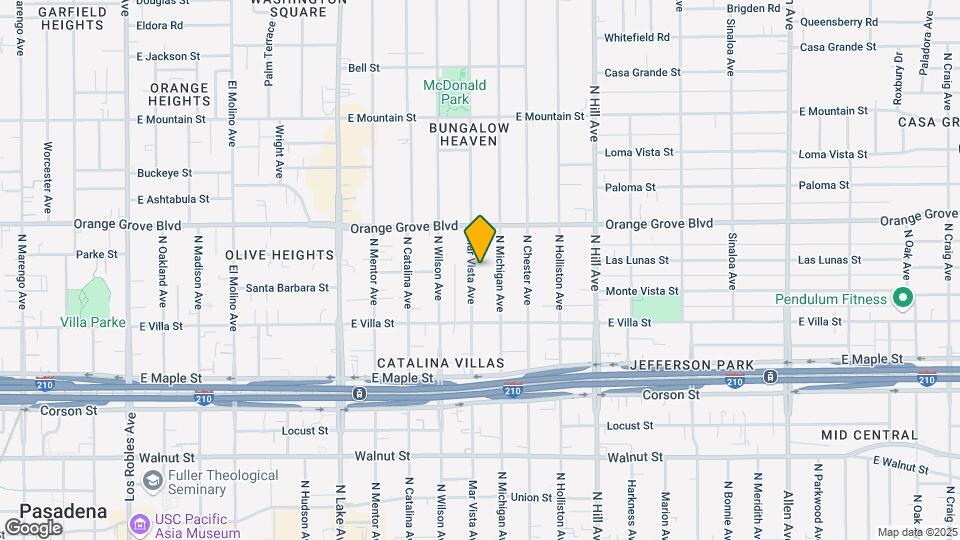 592 N Mar Vista Ave Map and Location Details
