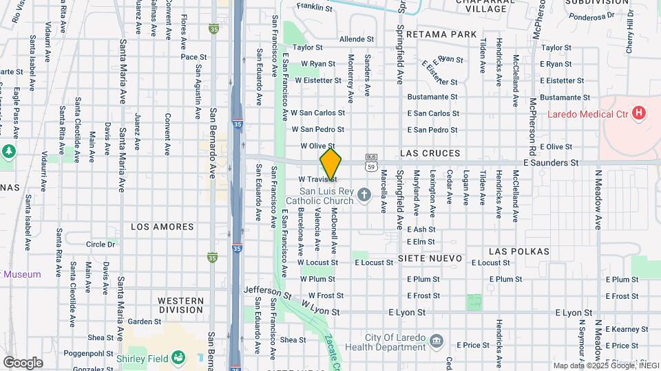 3616 McDonell Ave Map and Location Details