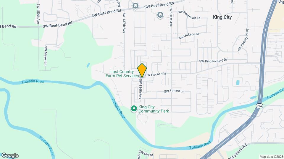 13597 SW King Lear Way Map and Location Details