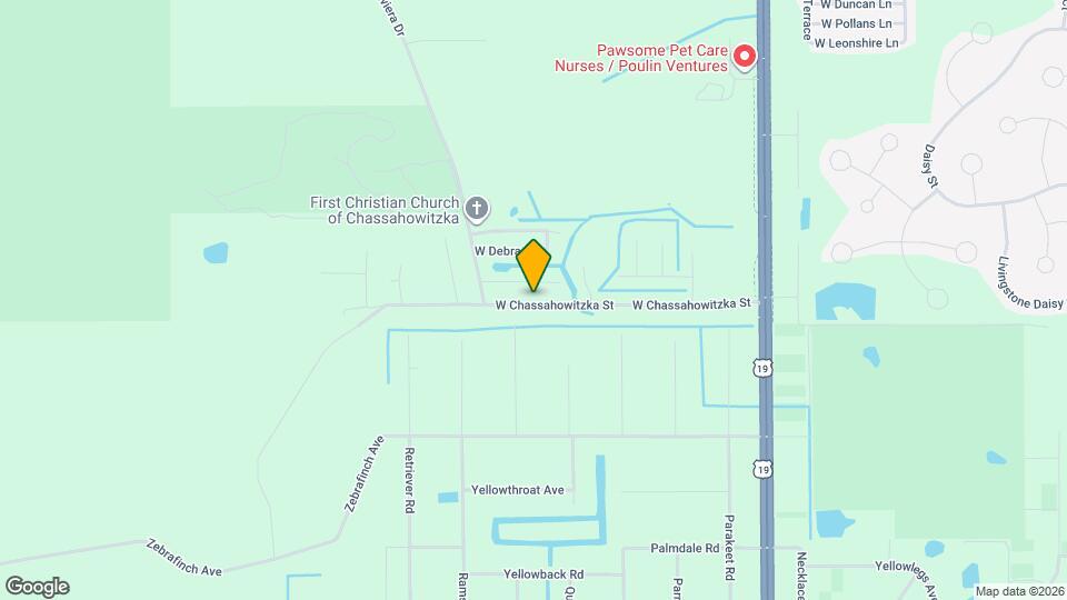 7749 W Chassahowitzka St Map and Location Details