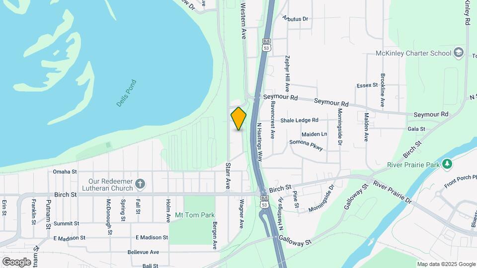 836 Evergreen St, Unit 836.5 Map and Location Details