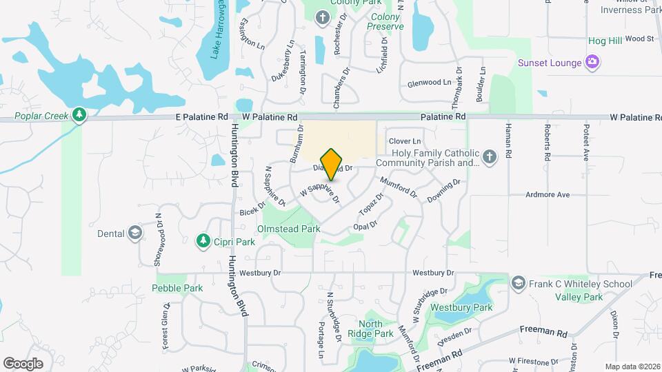 1428 W Sapphire Dr Map and Location Details