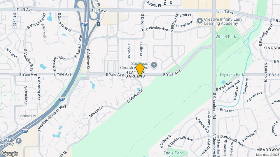 14390 E Marina Dr, Unit Heather Gardens Communit Map and Location Details