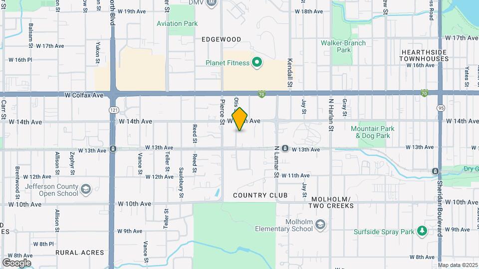 1340 Otis St Map and Location Details