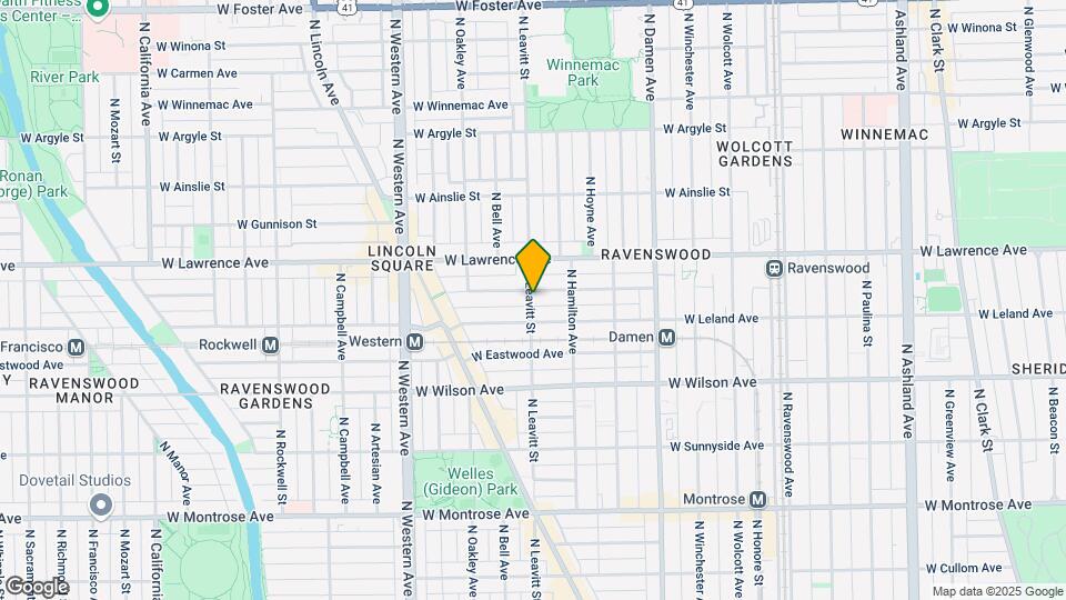 4723 N Leavitt St, Unit 1D Map and Location Details